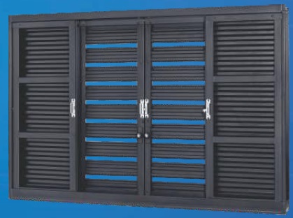 Veneziana Eco Flex 6 folhas com grade quadriculada – Aço