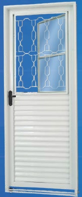 Porta em Aço com Postigo com Grade – Ímola Bologna – Aço Pintado