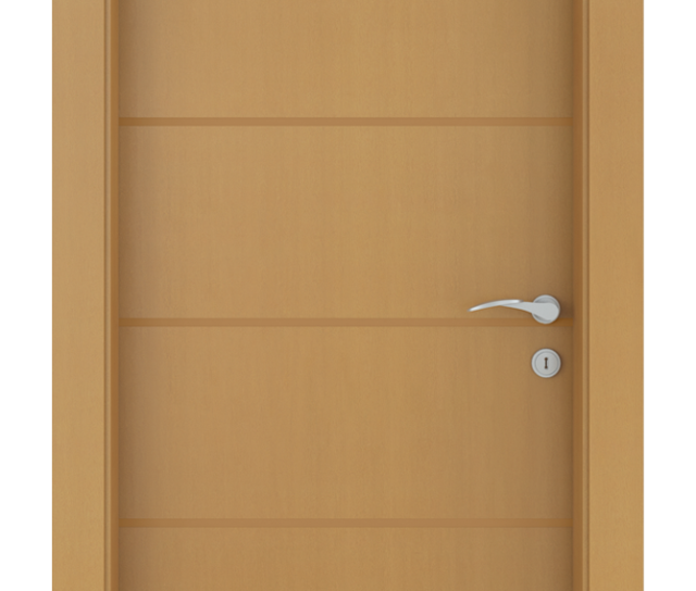 Porta semi-sólida com Impressão Madeirada – Frisada