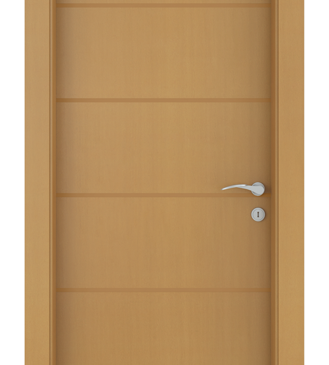Porta sólida com Impressão Madeirada – Frisada